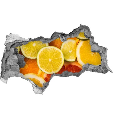 Sticker effetto rottura muro Un paradiso fruttato e nascosto