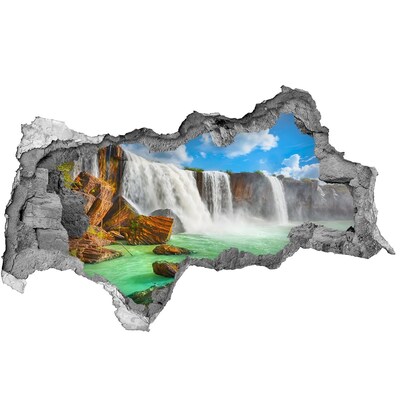 Decorazione da parete buco nel muro Cascate in un paradiso tropicale