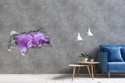 Decorazione da parete buco nel muro Un'oasi floreale in cemento