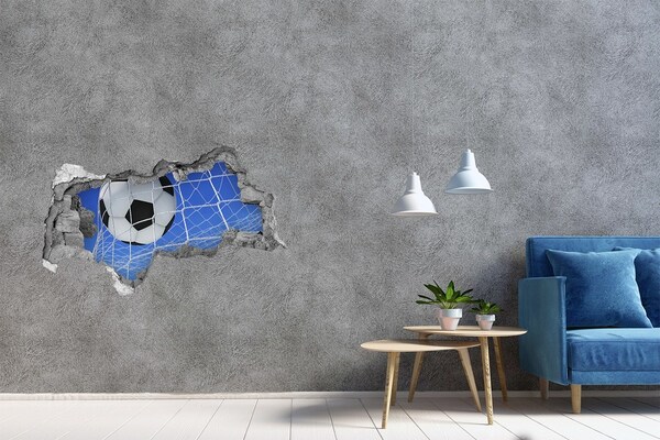 Sticker effetto rottura muro Un gol nel calcio