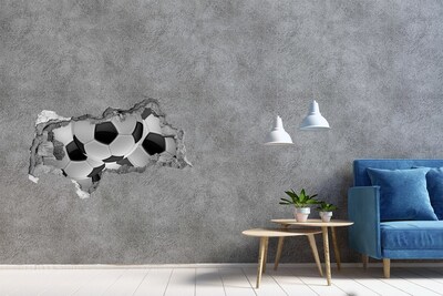Decorazione da parete buco nel muro Illusione calcistica sul muro