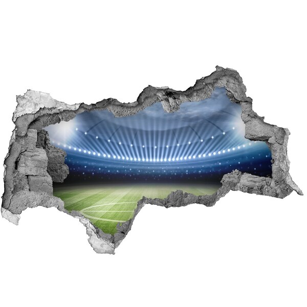 Sticker effetto rottura muro Stadio di calcio in azione