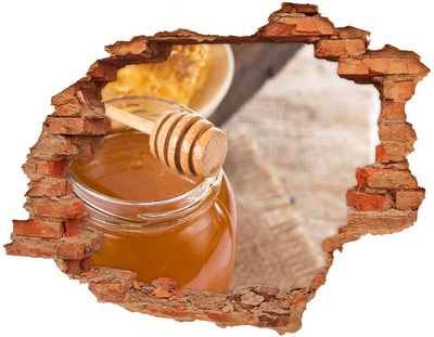 Adesivo effetto buco nel muro Miele direttamente dall'alveare