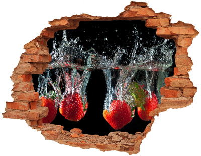 Adesivo con buco sbrecciato Esplosione di frutti in acqua