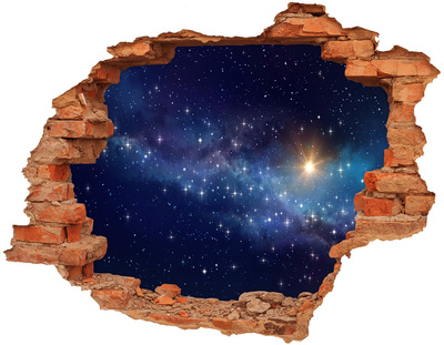 Adesivo murale buco 3D Spazio cosmico