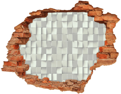 Adesivo con buco sbrecciato Mosaico moderno in cemento