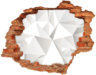 Adesivo effetto buco nel muro Buco di cristallo nel muro