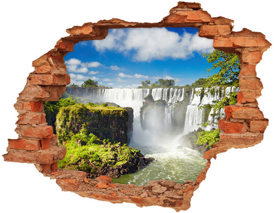 Adesivo con buco sbrecciato Cascate di Iguazú