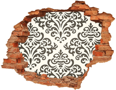 Adesivo effetto buco nel muro Un elegante motivo sulla parete