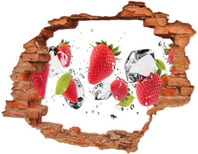 Adesivo con buco sbrecciato Paradiso di frutta con ghiaccio