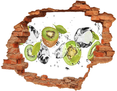 Adesivo effetto buco nel muro Paradiso di frutta con ghiaccio