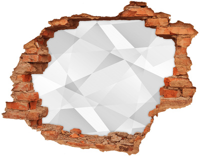 Adesivo effetto buco nel muro Muro spezzato con immagine speculare