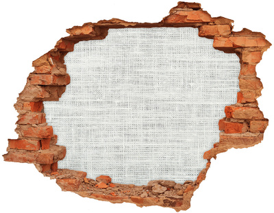 Adesivo murale buco 3D Un muro in rovina che si affaccia sul vuoto