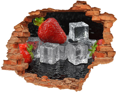 Adesivo effetto buco nel muro Freschezza fruttata in stile estivo
