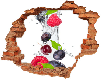 Adesivo con buco sbrecciato Cascata di frutta in cemento