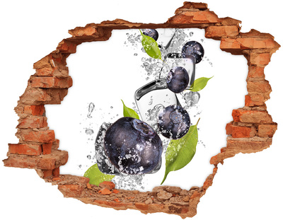 Adesivo murale buco 3D Cascata di ghiaccio alla frutta