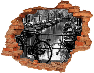 Adesivo con buco sbrecciato Canale ciclabile
