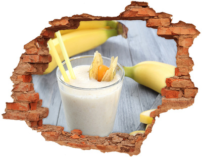 Adesivo effetto buco nel muro Cocktail di frutta Hole in the Wall