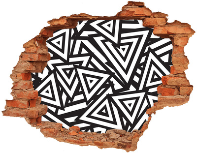 Adesivo murale buco 3D Modelli geometrici astratti