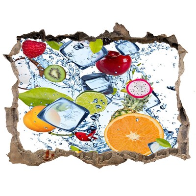 Sticker buco nel muro Cascata di ghiaccio alla frutta