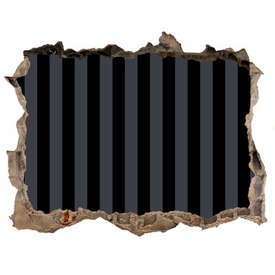 Adesivo buco nel muro L'illusione di un profondo abisso