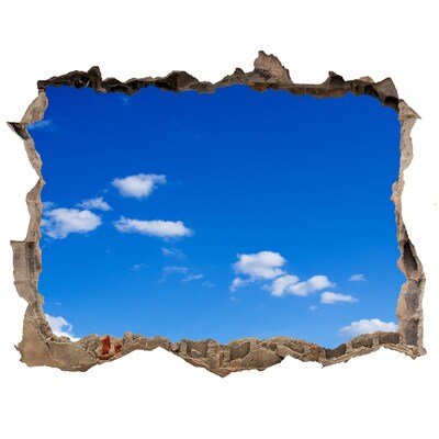 Adesivo buco nel muro Cielo azzurro con nuvole
