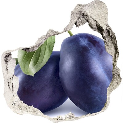 Trompe l'oeil buco nel muro Prugne succose