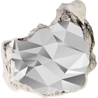 Trompe l'oeil buco nel muro Tesoro di diamanti scintillanti