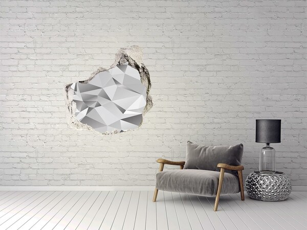 Trompe l'oeil buco nel muro Tesoro di diamanti scintillanti