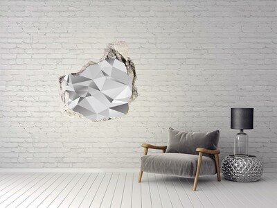 Trompe l'oeil buco nel muro Tesoro di diamanti scintillanti