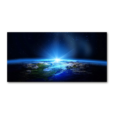 Quadro su vetro acrilico Pianeta Terra
