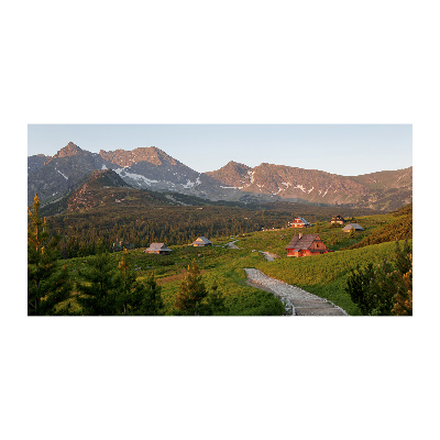 Quadro vetro acrilico Una radura sui monti Tatra