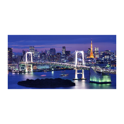 Quadro su vetro acrilico Ponte di Tokyo