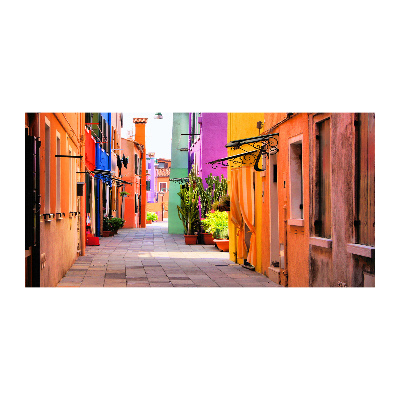 Quadro su vetro acrilico Strade colorate
