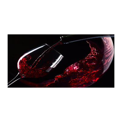 Quadro in vetro acrilico Vino rosso