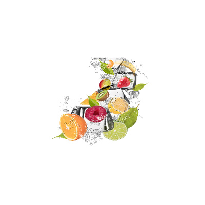 Quadro su vetro acrilico Frutta con ghiaccio