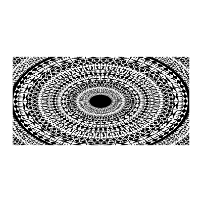 Quadro vetro acrilico Ornamenti circolari