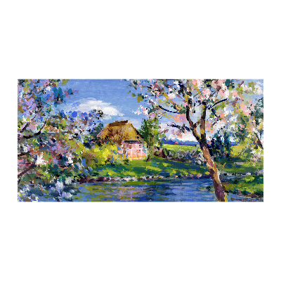 Quadro su vetro acrilico Paesaggio primaverile