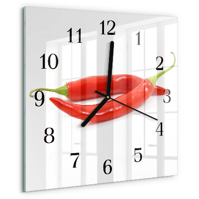 Orologio quadrato peperoncino
