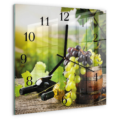 Orologio quadrato Vino d'uva
