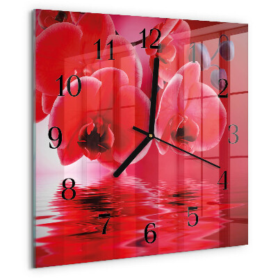 Orologio quadrato Orchidea