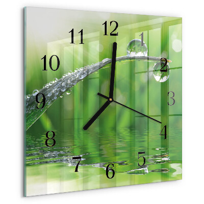 Orologio quadrato Gocce di rugiada