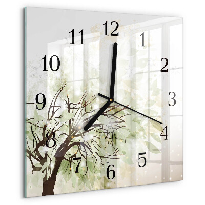 Orologio quadrato Albero