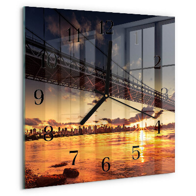 Orologio quadrato Fiume del ponte