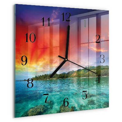 Orologio quadrato Paesaggio