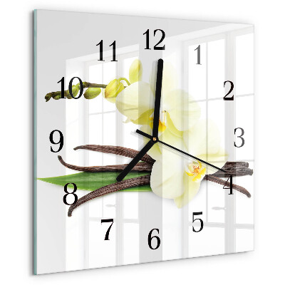 Orologio quadrato Orchidea Vaniglia