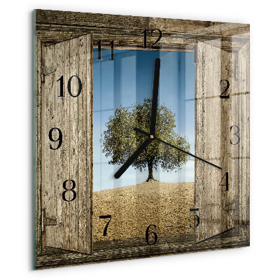 Orologio quadrato Albero