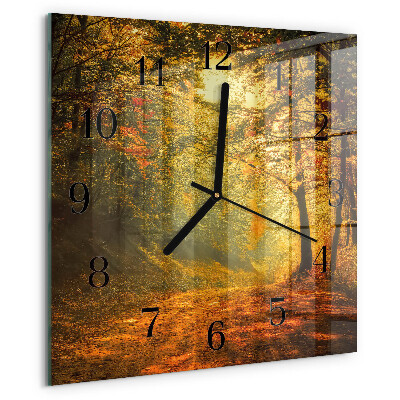 Orologio quadrato Autunno nella foresta