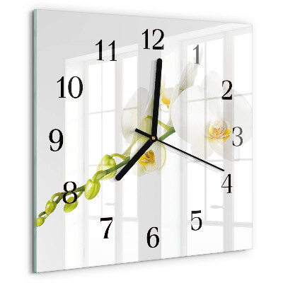 Orologio quadrato Orchidea