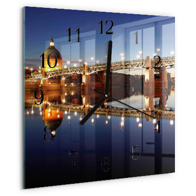 Orologio quadrato Ponte sul fiume